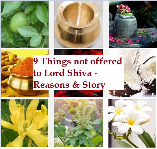 What should not be offered to Lord Shiva?