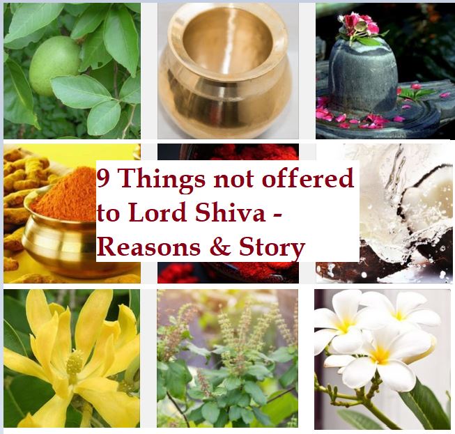 What should we not offer to Lord Shiva?