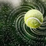 tennis ball in water