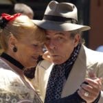 aging couple dancing