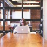 lady working on marketing strategy