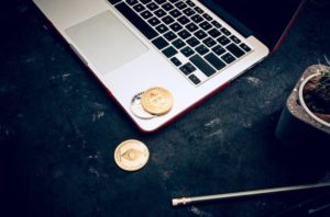 crypto and laptop