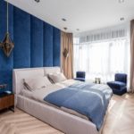 comtemporary bedroom with big bed