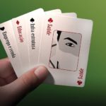 playing card with mark face
