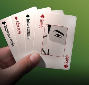 covid mark on playing card