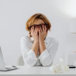 women worrying about her finances
