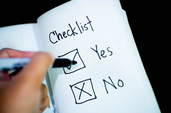 checklist yes no