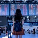 girl airport travel