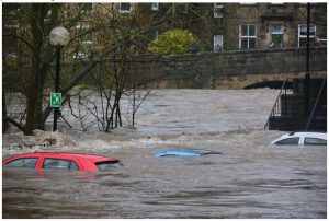 cars in flood