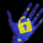 gdpr logo on palm