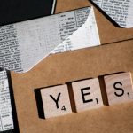 yes typewriter with paper