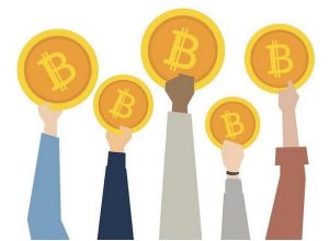 bitcoin crypto in hand