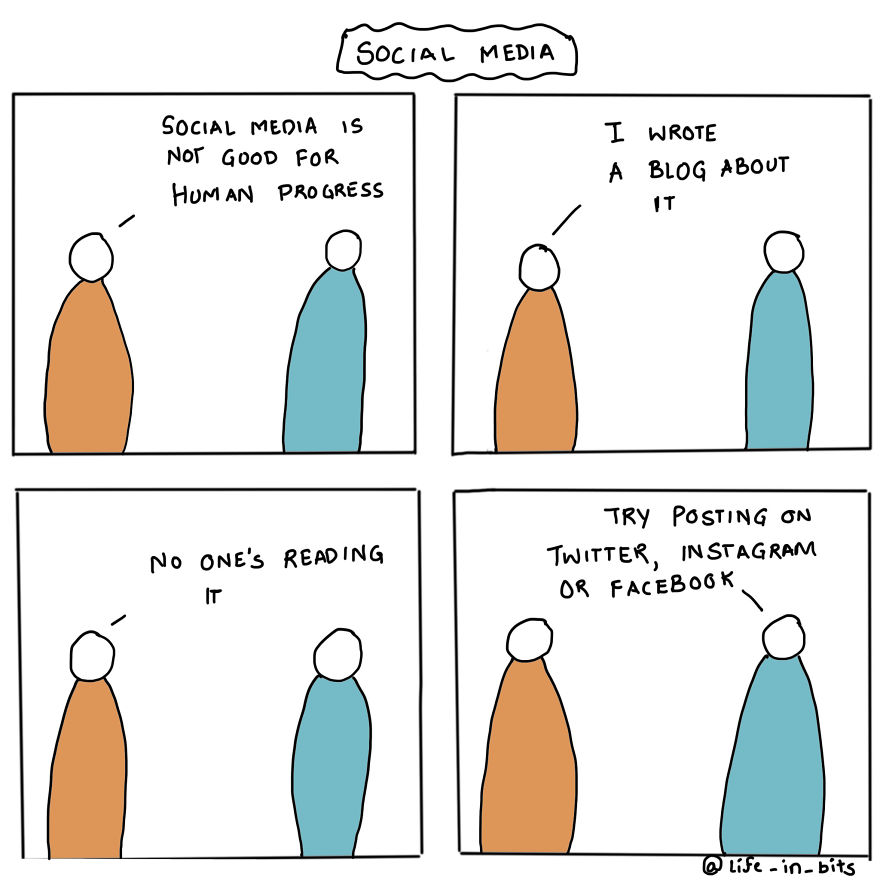 social media life in bits