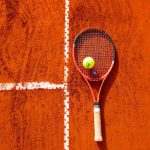 tennis of red clay