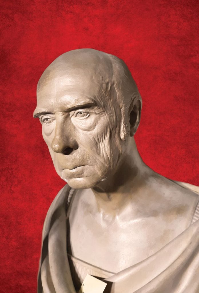 James Madison life mask cast by John Henri Isaac Browere in 1825