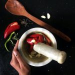 garlic with red pepper