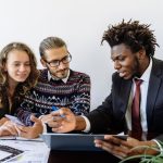 sales team collaborating