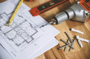 floor plan on the table