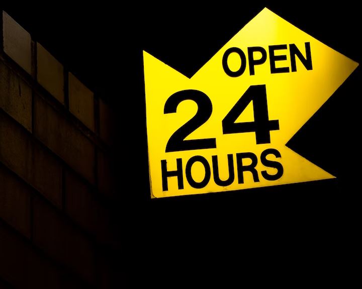 Open 24 hours