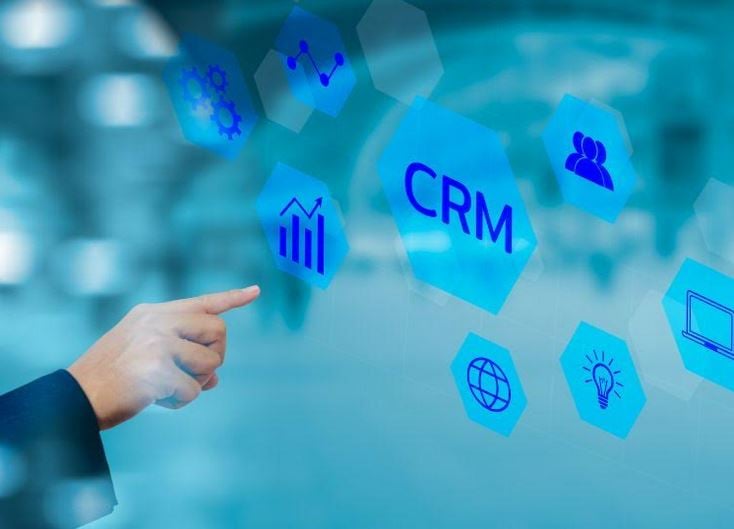 crm and human finger
