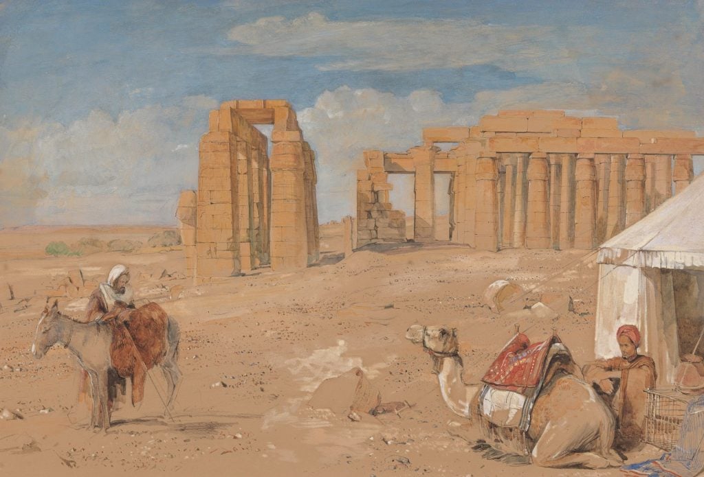 The ramesseum at thebes