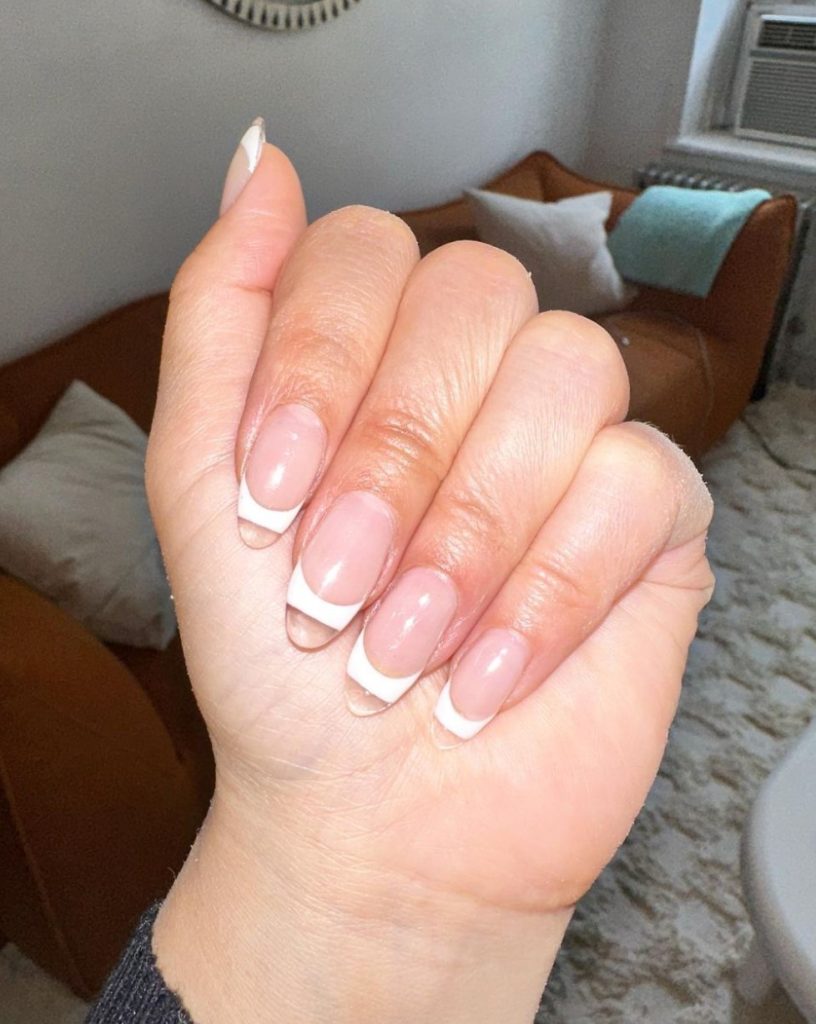 Nail art clear tips