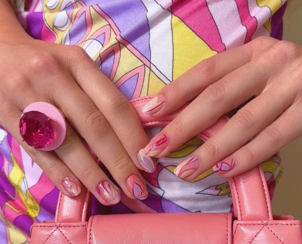 Nail art pucci prints