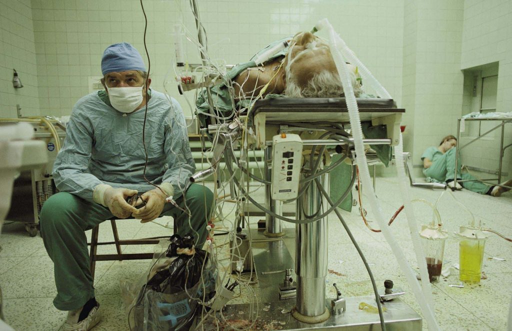 zbigniew religa monitoring patient after iconic heart transplant