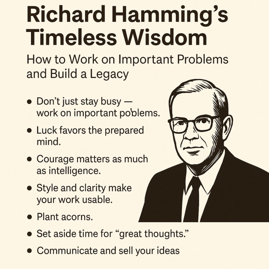 richard w hamming lessons