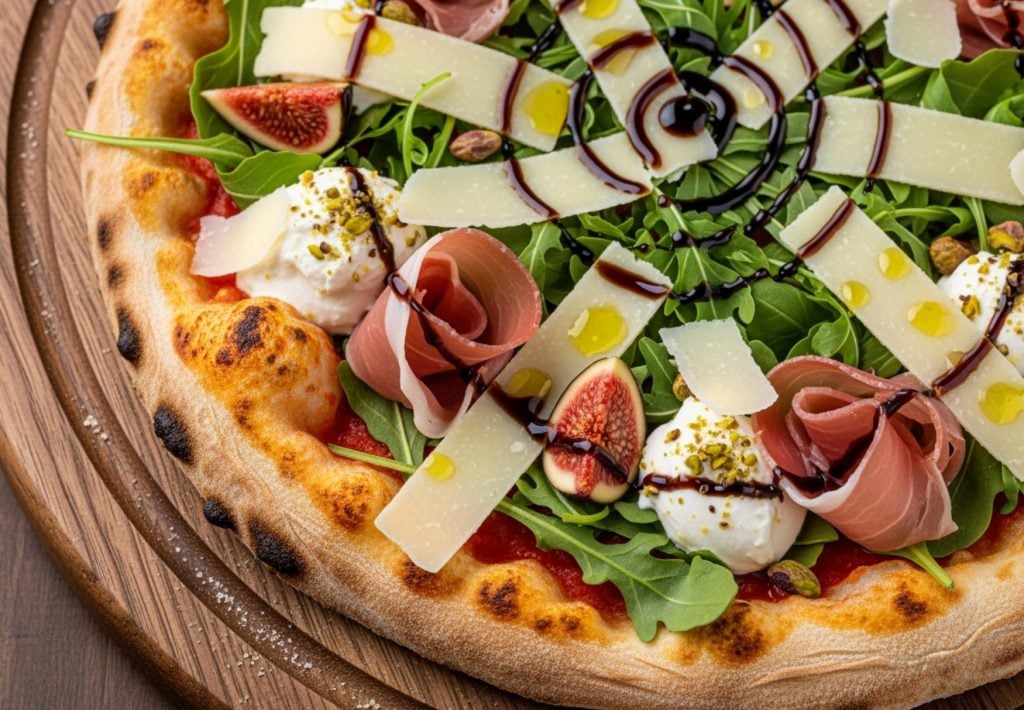 minneapolis restaurants food plate with pizza topping
