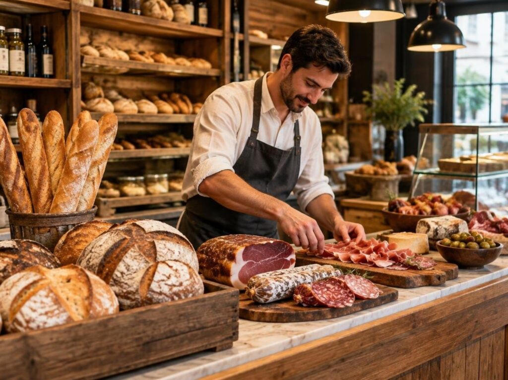 chef arranging sources non veg food